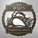 Custom Metal Wall Art - Personalized Motorcycle Parking Sign