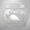 Custom Metal Wall Art - Personalized Motorcycle Parking Sign