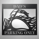 Custom Metal Wall Art - Personalized Hog Parking Name Sign