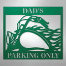 Custom Metal Wall Art - Personalized Hog Parking Name Sign