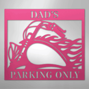 Custom Metal Wall Art - Personalized Hog Parking Name Sign