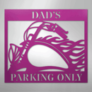 Custom Metal Wall Art - Personalized Hog Parking Name Sign