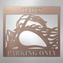 Custom Metal Wall Art - Personalized Hog Parking Name Sign