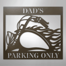 Custom Metal Wall Art - Personalized Hog Parking Name Sign