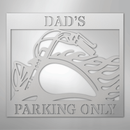 Custom Metal Wall Art - Personalized Hog Parking Name Sign