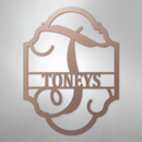 Custom Metal Wall Art - Personalized Split Letter Monogram Sign