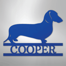 Custom Metal Wall Art - Personalized Dachshund Name Sign