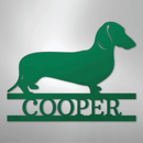 Custom Metal Wall Art - Personalized Dachshund Name Sign