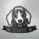 Custom Metal Wall Art - Personalized Dachshund Sign