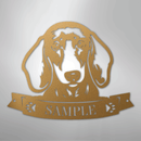 Custom Metal Wall Art - Personalized Dachshund Sign