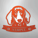 Custom Metal Wall Art - Personalized Dachshund Sign