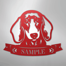 Custom Metal Wall Art - Personalized Dachshund Sign