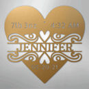 Custom Metal Wall Art - Personalized Newborn Name Sign