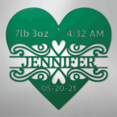 Custom Metal Wall Art - Personalized Newborn Name Sign