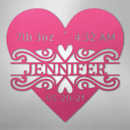 Custom Metal Wall Art - Personalized Newborn Name Sign