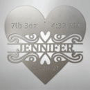 Custom Metal Wall Art - Personalized Newborn Name Sign