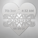 Custom Metal Wall Art - Personalized Newborn Name Sign