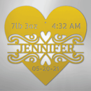 Custom Metal Wall Art - Personalized Newborn Name Sign