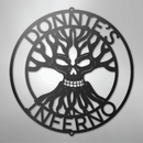 Custom Metal Wall Art - Personalized Skull Family Tree Sign