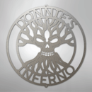 Custom Metal Wall Art - Personalized Skull Family Tree Sign