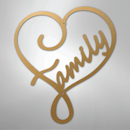 Metal Wall Art - Family Heart Sign
