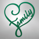 Metal Wall Art - Family Heart Sign