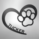 Custom Metal Wall Art - Personalized Puppy Sign