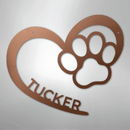 Custom Metal Wall Art - Personalized Puppy Sign