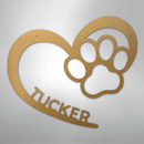 Custom Metal Wall Art - Personalized Puppy Sign