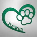 Custom Metal Wall Art - Personalized Puppy Sign