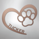 Custom Metal Wall Art - Personalized Puppy Sign