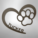 Custom Metal Wall Art - Personalized Puppy Sign