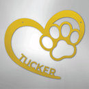 Custom Metal Wall Art - Personalized Puppy Sign
