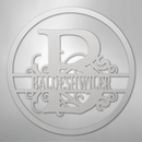 Custom Metal Wall Art - Personalized Split Circle Monogram Sign