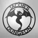 Custom Metal Wall Art - Personalized Dragon Sign