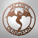Custom Metal Wall Art - Personalized Dragon Sign