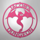 Custom Metal Wall Art - Personalized Dragon Sign