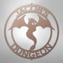 Custom Metal Wall Art - Personalized Dragon Sign