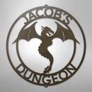 Custom Metal Wall Art - Personalized Dragon Sign