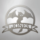 Custom Metal Wall Art - Personalized Dragon Name Sign