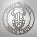 Custom Metal Wall Art - Personalized Viking Circle Monogram Sign