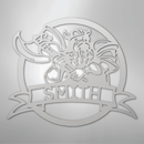 Custom Metal Wall Art - Personalized Viking Warrior Sign