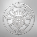 Custom Metal Wall Art - Viking Axe Circle Monogram Sign