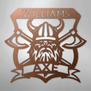 Custom Metal Wall Art - Personalized Viking Axe Sign