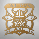 Custom Metal Wall Art - Personalized Viking Axe Sign