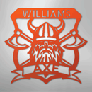 Custom Metal Wall Art - Personalized Viking Axe Sign