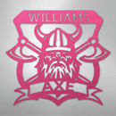 Custom Metal Wall Art - Personalized Viking Axe Sign