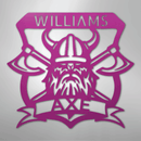 Custom Metal Wall Art - Personalized Viking Axe Sign