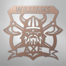 Custom Metal Wall Art - Personalized Viking Axe Sign