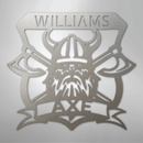 Custom Metal Wall Art - Personalized Viking Axe Sign